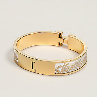 HERMES エナメルブレスレット　クリックHホワイト エルメス HERMES エルメス エナメル クリックH ブレスレット